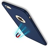 iPhone 7 Plus Case, Haobuy Shock-Absorption Anti-Fingerprint Invisible Built-in Magnetic Metal Plate Phone Case, Ultra Thin Lightweight Slim Protective Cases Cover for iPhone 7 Plus 5.5'' - Blue