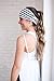 Maven Thread Women's Headband Yoga Running Exercise Sports Workout Athletic Gym Wide Sweat Wicking Stretchy No Slip 2 Pack Set Floral Gray Stripe Bodhi
