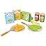 Melissa & Doug Preparare e servire P a s t : Play Food Set Bundle con 1 tema compatibile M&D Scratch Fun Mini-Pad (09361