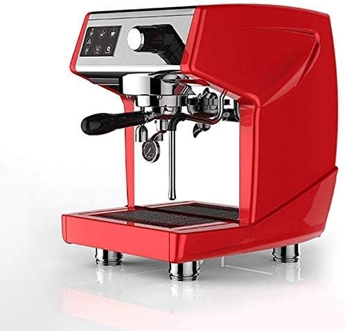Expresso Coffee Machines コーヒーマシンコーヒーメーカー カプチーノマシンコーヒーバーコマーシャルと自動ミルクスチーマーflower Precisionの温度調整エスプレッソメーカー 色 赤 Color Red