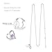 February Birthstone Natural Amethyst Gemstone Necklace Women Birthday Gifts Mom Wife I Love You to the Moon and Back Necklace Sterling Silver