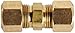 Anderson Metals 50062-06 50062 Brass Compression Tube Fitting, Union, 3/8