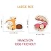 Baobë Fridge Magnets for Toddlers 42 PCS Foam Magnets Early Learning Educational Toy for 3 Year Old Boys Girls Kids (Animals)