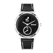Balerion 20mm Qiuck Release Genuine Leather Strap Watch Band for Samsung Gear Sport,Skagen Falster Smartwatch,Nokia Steel HR 40MM Version-Black
