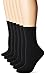Fruit of the Loom Women's 6pk Cushioned Black Crew Socks - Medium(Shoe Size 4-10)