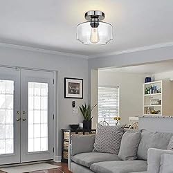 MAXvolador Industrial Semi Flush Mount Ceiling