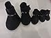 Pesp Puppy Dogs Candy Colors Anti-slip Waterproof Rubber Rain Shoes Boots Paws Cover (Black, Small)