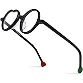 HEPIDEM Multicolor Acetate Glasses Frame Men Women Round Eyeglasses Optical Spectacles 9377