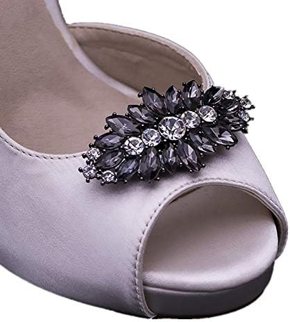 Ruihfas Fashion Decorative Silver/Gold Tone Crystal Rhinestone Shoes Clutch D...