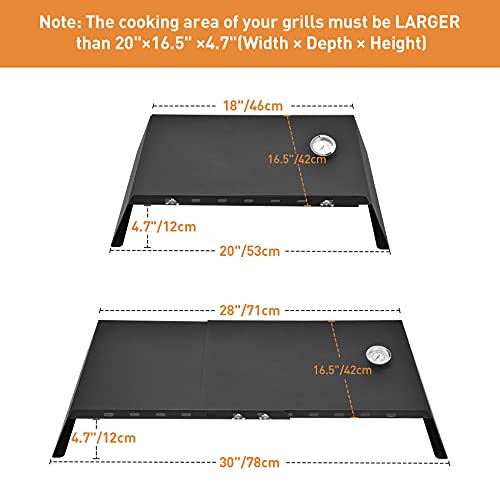 Skyflame Universal Stainless Steel Pizza Oven Kit with 2030 inch