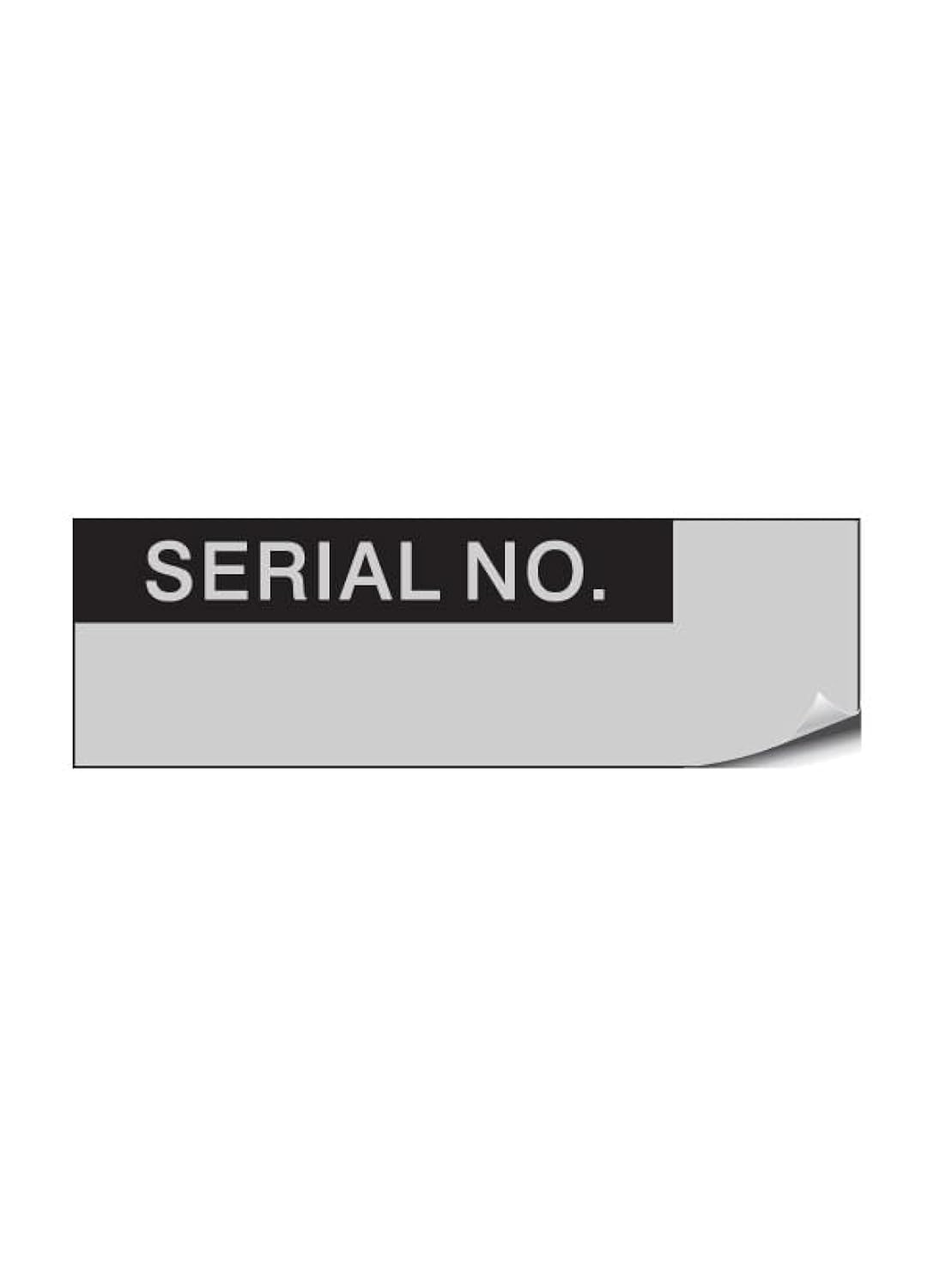 Serial No. - Aluminium Foil 38mm x 15mm Labels Stickers - Price per Pack of 140 Labels (P/NO. 7824037AMZ)