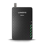 Linksys DOCSIS 3.0 8x4 Cable Modem Certified with Comcast Xfinity, Time Warner Cable, Charter, Cox, Cablevision, and more (CM3008) (Certified Refurbished)