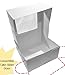 20 Count Sturdy Bakery Cake Boxes 10x10x5 Inch with Window in Bulk