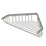 Corner Shower Shelf in Satin Nickel Size: 9.25