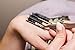 Eyelash Extensions C Curl 12mm Single Tray Mink Lash Of 1,000 Individual Eyelash Hairs With Eyelash Glue and Tweezer, Salon Eyelashes With Black Mink False Lashes