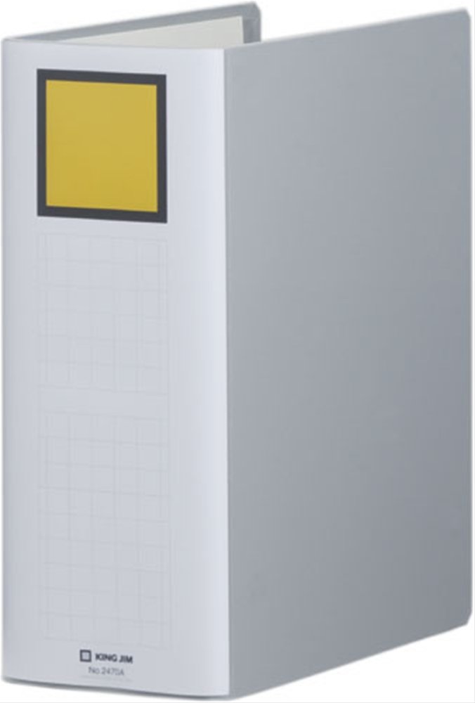 キングジム キング ファイル スーパードッチ 脱・着 イージー 1000枚収納 A4タテ グレー 2470A-GY商品画像