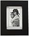 Malden 6x8 Picture Frame - Wide Real Wood Molding, Real Glass - Black
