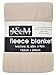 J & M Home Fashions Luxury Fleece Blanket, Twin/Twin X-Large, 1-Piece, Tan