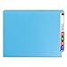 Smead End Tab Fastener File Folder, Shelf-Master® Reinforced Straight-Cut Tab, 2 Fasteners, Letter Size, Blue, 50 per Box (25040)
