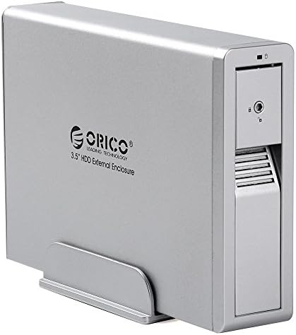 Orico 3.5 Inch USB 3.0 External Hard Disk Drive Enclosure Caddy with UASP for SATA III HDD - Steel Case