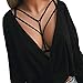 Romacci Women Harness Bra Strappy Hollow Out Bra Sexy Body Lingerie Cage Elastic Cage Bra Cupless Bralette Top Black