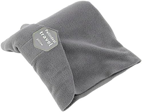 PEILINDEAL Airplane Neck Pillow Travel Pillow Neck Support Pillow Lightweight Airplane Pillow for Cars Buses Trains Scientifically Proven Super Soft Comfortable Best Travel Pillow (Grey)