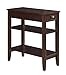 Convenience Concepts American Heritage Chairside End Table with Drawer 23.5