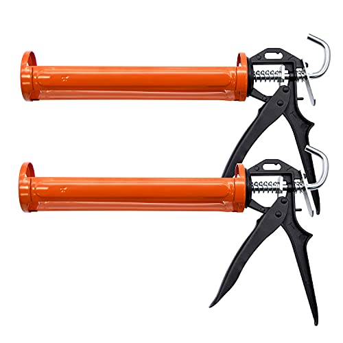Caulking Guns, 2 Pack Caulk Guns, 1/10 Gallon Cartridge Hand Caulking