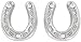 Cowgirl Glam Earrings with Western Hat Gift Box; Horseshoe Earrings