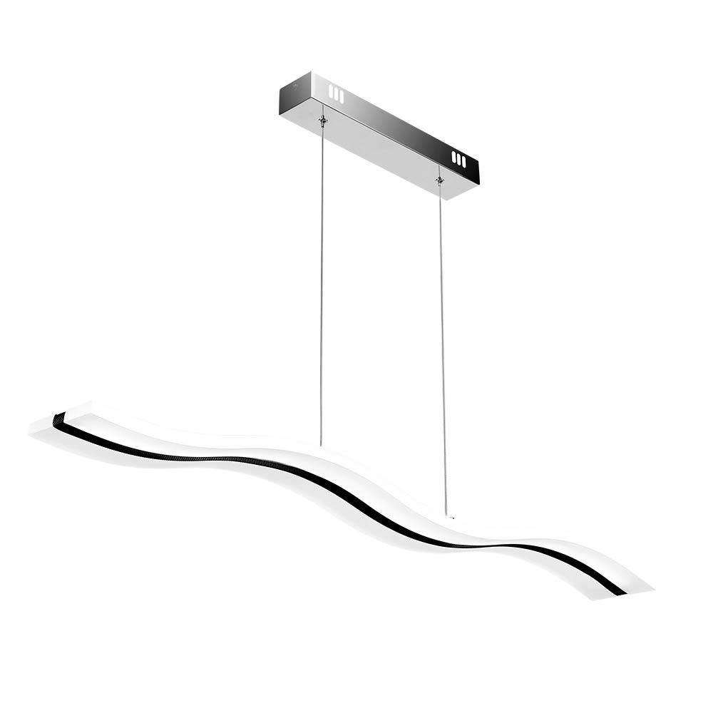 Create For Life Modern Wave Led Pendant Light Fixture Ceiling Chandelier Light Led Hanging Light Fixture For Contemporary Living Room 36w Cool White Buy Online In Dominica At Dominica Desertcart Com Productid 48040592