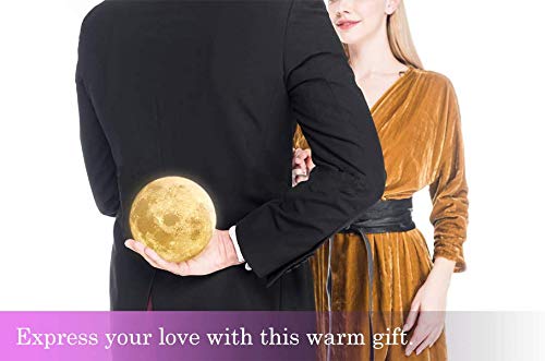 image for Extra Large!!! CPLA Moon Lamp 16 Colors LED Lunar Lamp Dimmable Bright