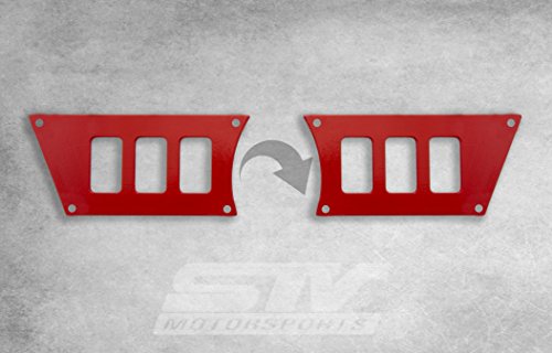 image for STV Motorsports Custom Aluminum Red Dash Panel for Polaris RZR XP 1000