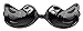 Anmengte Bra Reusable Self Adhesive Silicone Invisible Backless Sexy Nubra Wings(Black C)