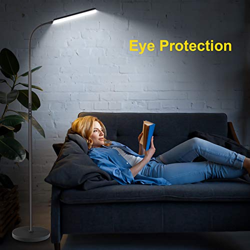 Dimunt LED Floor Lamp, Bright 15W Floor Lamps for Living Room with 1H