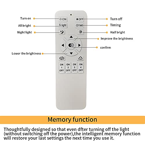 Dorlink LED Ceiling Lights, Modern Dimmable Light with Remote Control, Elegant Curved Design Chandelier 4 Built-in Boards, 28W 2350LM Silver Chrome Lighting for Living Room, Bedroom