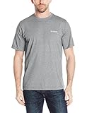 Columbia Men's Thistletown Park Crew Short Sleeve Tee, Large - Grey Ash Heather