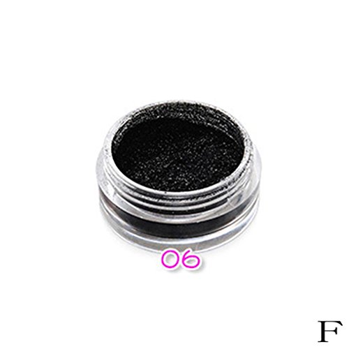 Corsion 12 Color Glitter Powder Dust Powder,Base Loose Powder Sparkling/Glitter Eye Shadow Pigment Flash Metallic Eyeshadow Palette Party Cosmetic (F)
