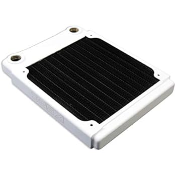 XSPC TX120 Ultra Thin Radiator, 120mm x 1, Single Fan, White