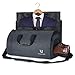 Carry on Garment Bag Large Duffel Bag Suit Travel Bag Weekend Bag Flight Bag with Shoe Pouch for Men Women (Black)