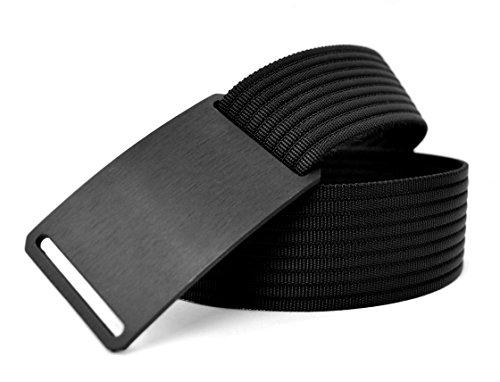 Grip6 Adjustable No Holes Men's Belt (34, Ninja)