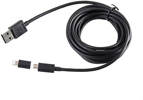 3 meters cable,Micro USB 2.0 Cable 3 Meter Tpu(black)/metal/plated Connector Hi-speed Tangle-free Charging/sync Cable a Male to Micro B/conenctor +Apple 8-pin Lightnin Connector for Apple, Samsung, Htc, Motorola,lg ,Ps4 ,Xbox Fast Extrnal Battery Pack Charger/ultra Compact Design Portable Travel Charger Iphone, Ipad, Ipod, Galaxy S6, Note 4,droid Dna, Atrix, Droid, Moto X, Google Glass, Nexus10,nokia, Lg Tablets, Cellphones Bluetooth Speakers and Many More Devices Ls-6703