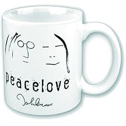Mug John Lennon « Peacelove » - Les Beatles, Paul McCartney, John Lennon, RIngo Starr, George Harrison