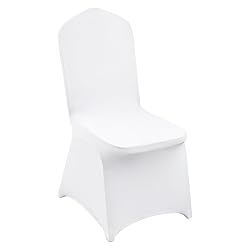 VEVOR 150 Pcs White Chair Covers Polyester Spandex
