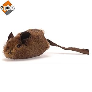 Image of Our Pets Play-N-Squeak MouseHunter Squeaking Interactive Cat Toy, Pack 2