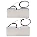 DoubleTake 2 Pairs of Pince Nez Style Nose Resting Pinching Portable Reading Glasses with No Temple Arms Readers for Men and Women