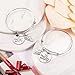 Yaomiao 2 Pieces Grandmother Granddaughter Bracelets Set Matching Heart Expandable Bracelets Split Heart No Matter Where Bangle Gift for Mother's Day
