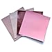 Pink Beige Leather for Crafting: Leather for Jewelry Making 4 Light Pink sheets 5x5In/ 12x12cm)