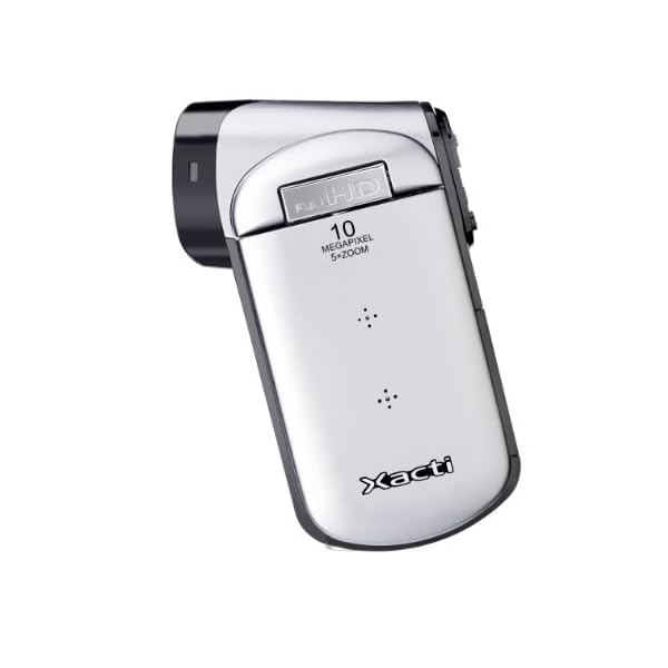 Sanyo Xacti VPC-CG20 Camcorder (SD Kartenslots, 5-Fach optischer Zoom, 6,9 cm Display, Mini HDMI) Silber – Bild 3