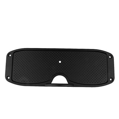 MonkeyJack Durable Black Aluminum Transom Plate Outboard Mounting Engine Bracket for Inflatable Boat Rubber Dingy Yacht Fishing 295x105mm