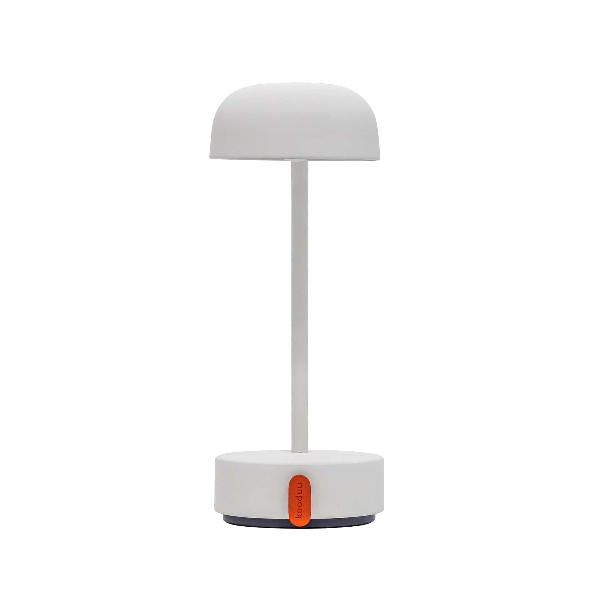 Kooduu - Fokus Table Lamp - Desk and Bedside Reading Light - Portable, Dimmable and Rechargeable via USB, Cloudy White